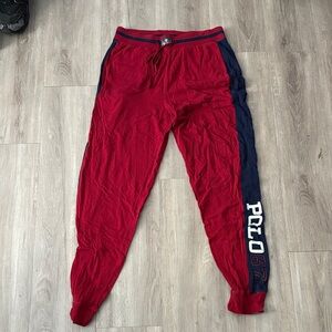 Polo by Ralph Lauren Red and Navy Sweatpants